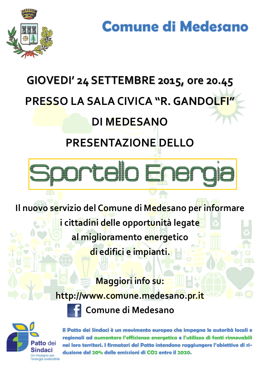 Medesano_Sportello Energia_manifesto